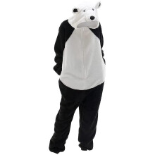 (white, 2XL) Unisex Adult Bear Sleepwear Onesie Winter Pocket Loose Funny Thicken Pajamas