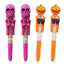 4 Pcs Black Ballpoint Pens Ballpoint Pen Led Light Pumpkin Ballpoint Pens Ballpoint Pen Light Halloween Stationery Supplies