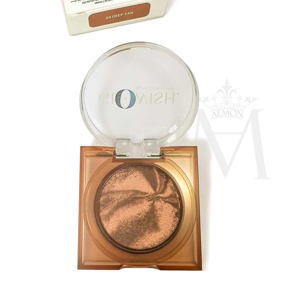 Huda Beauty GloWish Soft Radiance Bronzing Powder Mini Cheeky Deep Tan