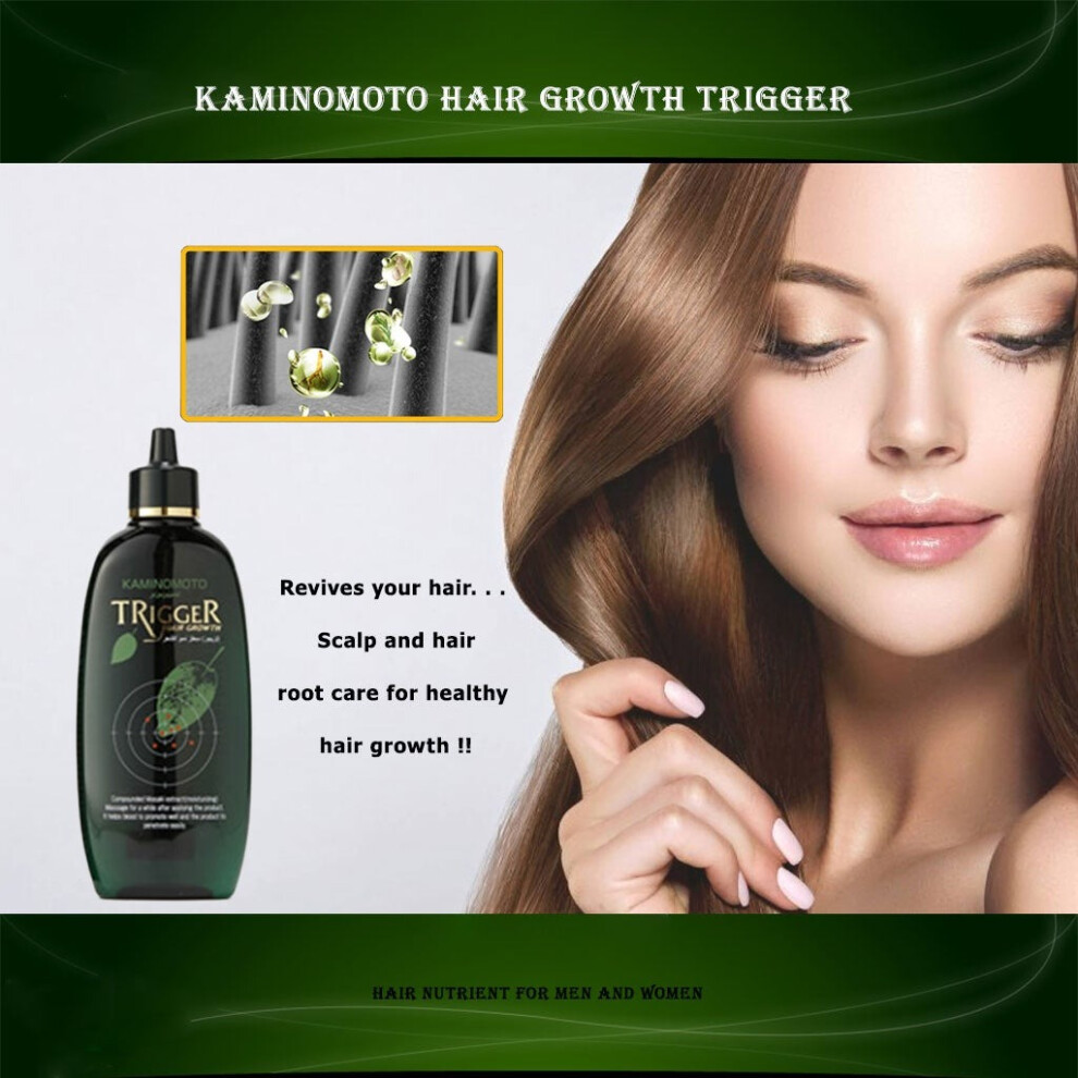 Kaminomoto Hair Growth Trigger for Hair Thinning |Stimulates Hair Growth & Strengthens Thinning Hair 180mL