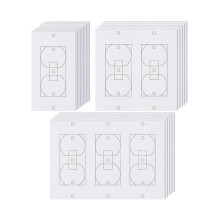 20pcs Wall Insulation Outlet Insulators Sealers,electrical Outlet Insulation Pads For Wall, Light