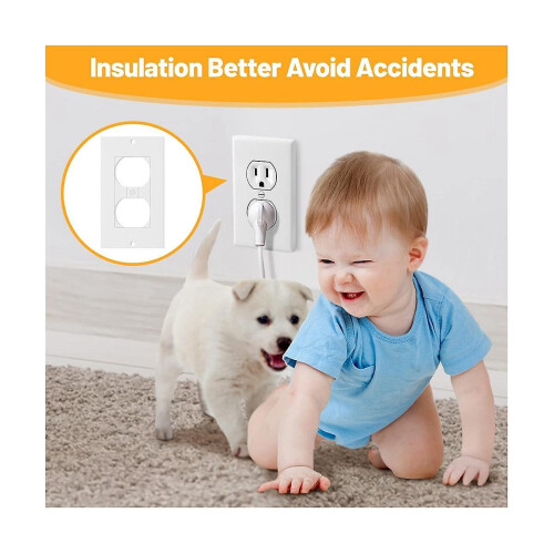 20pcs Wall Insulation Outlet Insulators Sealers,electrical Outlet Insulation Pads For Wall, Light 1