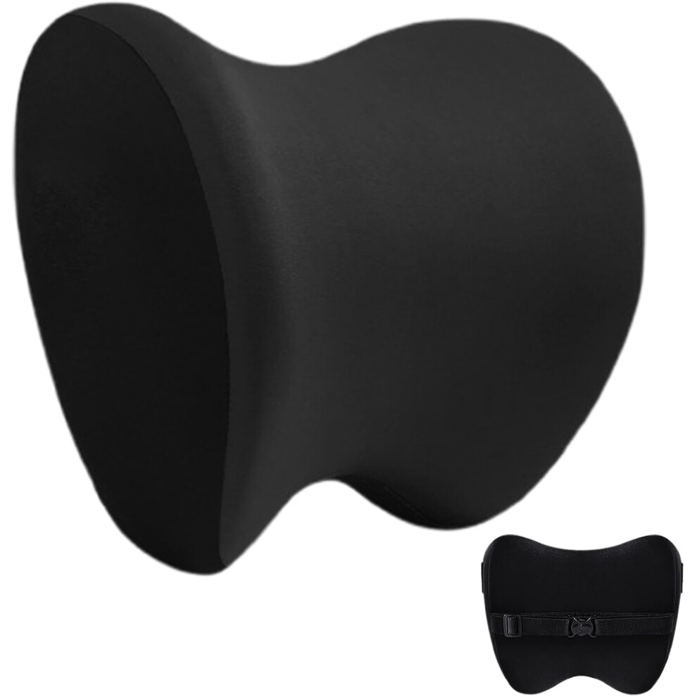 (Black) Car Seat Headrest | Neck Support Car Pillow | Removable Travel Car Pillow, Breathable Comfortable Headrest Cushion For Driving And Traveling Black 9035695407583