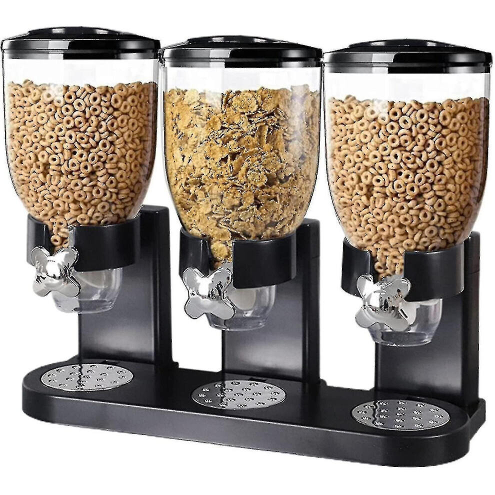 Triple Food Dispenser Cereal Containers Storage Dispenser Food Storage Container Cereal Dispenser Co