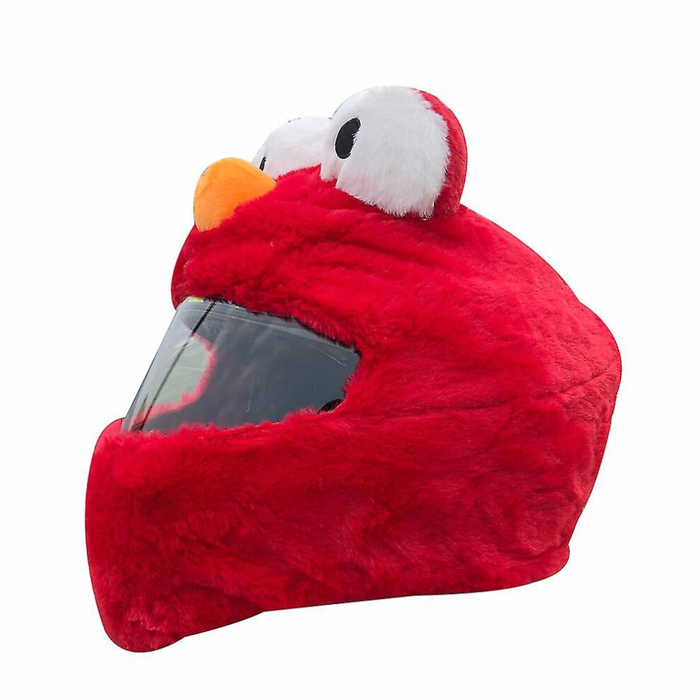 ( Frog) Cartoon Plush Motorcycle Helmet Covers, Fun Ride And Gift, Helmet Not Included Red 9372166548421