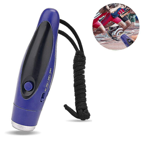 (Blue) Three-tone Electronic Whistle With Handheld Survival Whistle 2