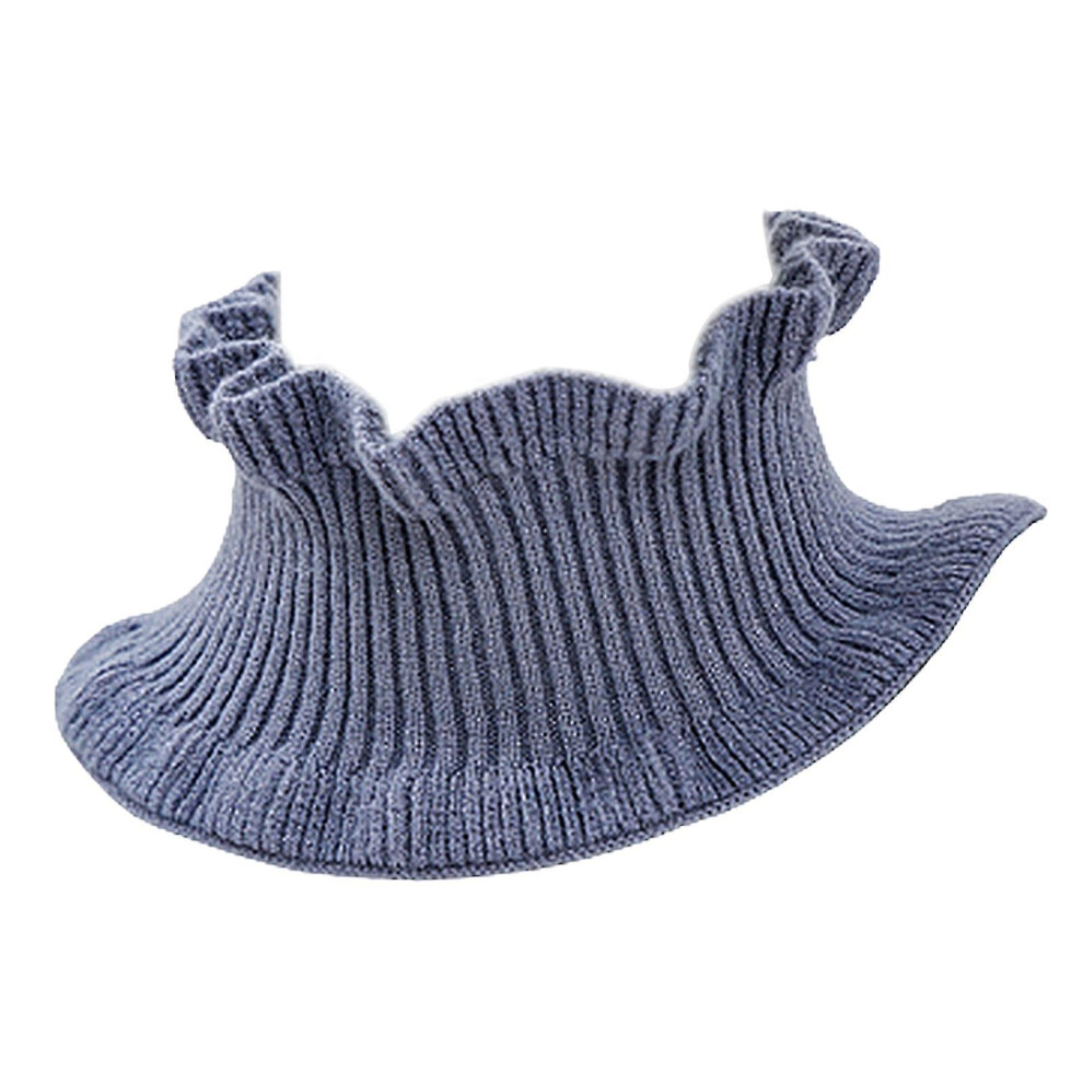 (Haze Blue) Best Winter Women Knit Fake Collar Elastic Windproof Warm Scarf Fashion Neck Warmer-image-OPC-PFX6WS8-NEW