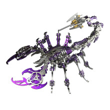 (purple) 200pcs 3d Metal Model Kit Scorpion King Diy Assembly Models Kits Detachable Educational Toys Gifts For Kids Blue