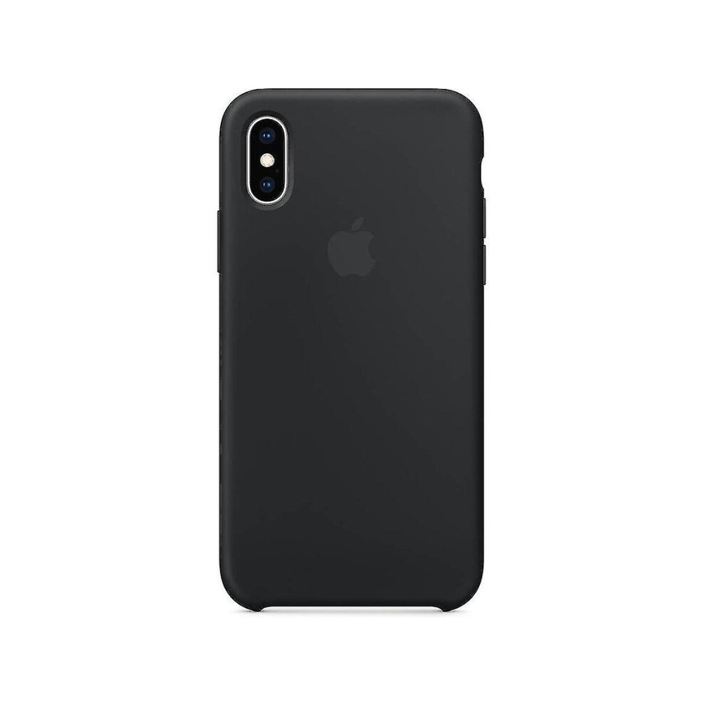 (Black) Silicone Phone Case For Iphone X Iphone Xs Black 8715748506890