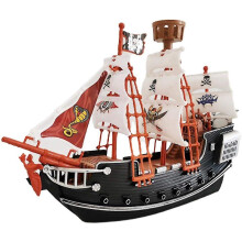 27 Cm Pirate Boat, Detailed Pirate Ship Playset, Funny Pirate Party Favor And Price, Excellent Gift For Boys And Girls From 3 S