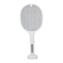 Xiaomi Electric Fly Racket Usb Rechargeable With Charging Base Mosquito Bug Zapper Fly Swatter Killer
