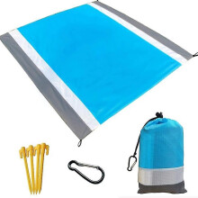 Beach Blanket,picnic Blanket,210x200cm Extra Large Sandproof Waterproof Beach Mat For 5-8 Adults,lightweight Foldable Beach Blanket