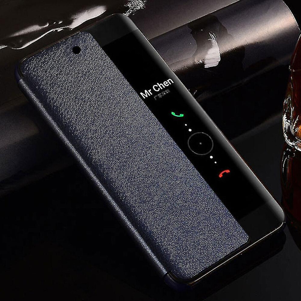 (For P30 Lite, For Dark ) Apply To Smart View Case For Huawei P30 Pro P30pro P30lite Auto Sleep Wake Up Flip Cover Phone Cases For Huawei P30 Lite Blue 8994440064543