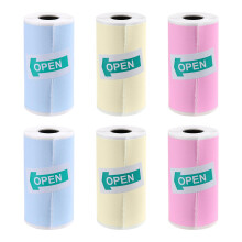 6rolls Multifunctional Self Adhesive Thermal Paper Memo Journal For Mini Printer