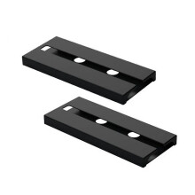 (Black) Bar Kitchen Wine Glass Hanger Holder Under Cabinet Shelf Storage Rack 2pcs
