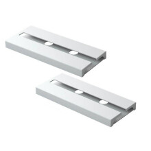 (White) Bar Kitchen Wine Glass Hanger Holder Under Cabinet Shelf Storage Rack 2pcs