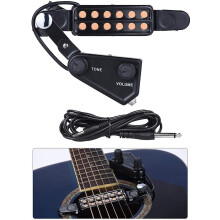 12 Sound Hole Guitar Pickup Acoustic Electric Transducer Acoustic Guitar