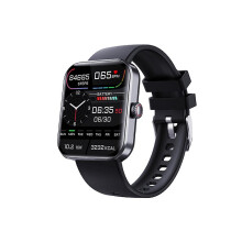 (black) Blood Glucose Smart Watch F57l 1.91 Inch Body Temperature Fitness Tracker Heart