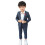 (Blue, 10-11Year) Boys Stylish Formal Suit Set 1