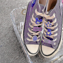 (Bear, 36) Kawaii New Kuromi Canvas Shoes Sanrio My Melody Cinnamoroll Girls Cartoon High-top Canvas Shoes Student Sports Casual Shoes