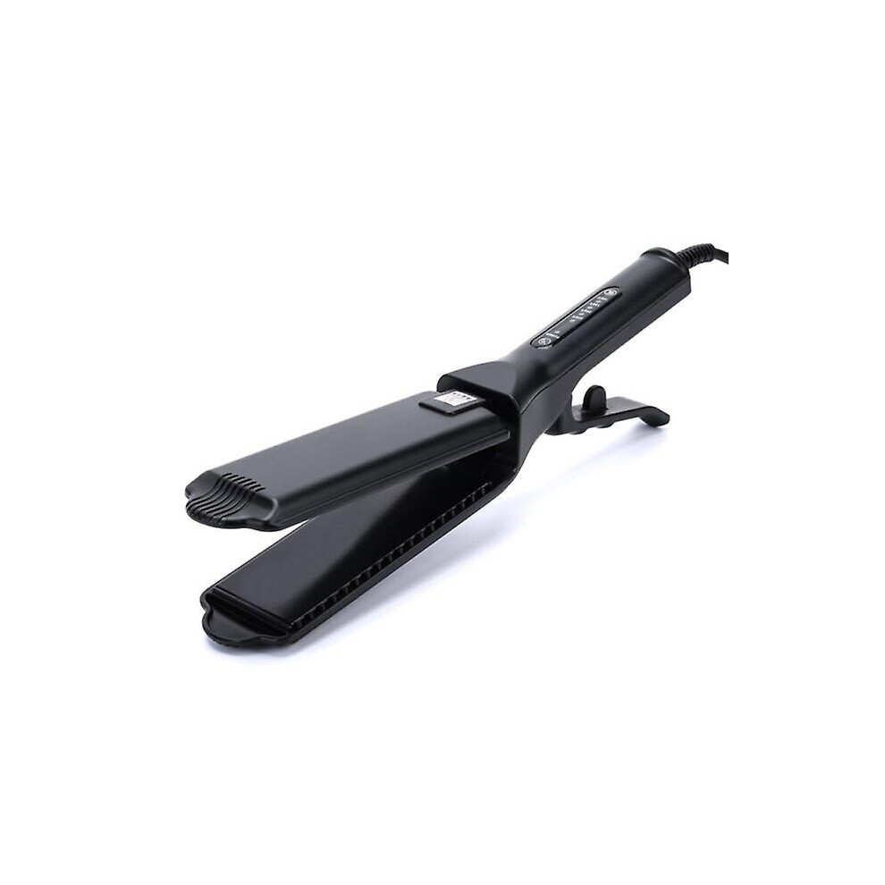 (Straight hair) Hair Crimper Professional Curling Iron Wand Ceramic Corrugated Wave Corn Irons Wave Curler Iron Electric Corrugation Plate Clip