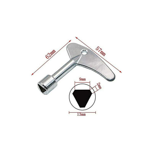 2 Pack 9mm Triangle Key With Triangle Key Switch For Emergency Gas Electric Lift 2