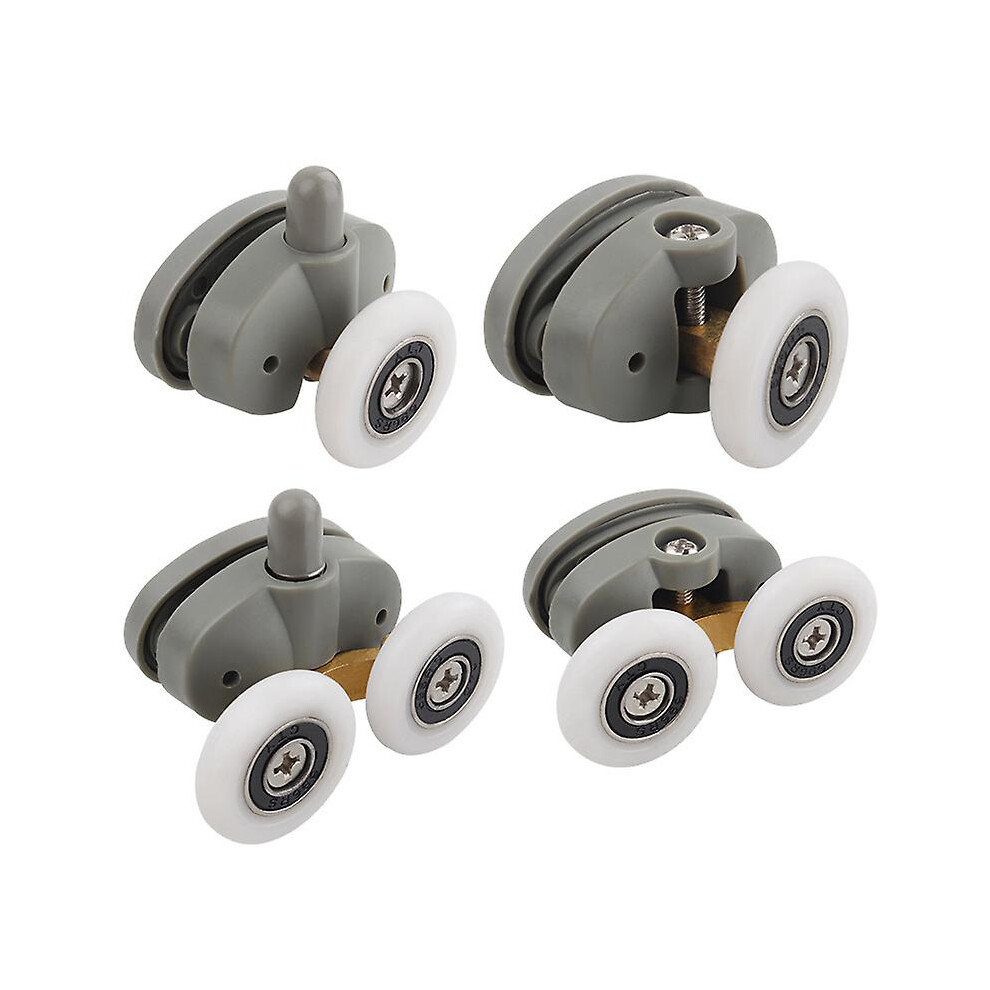4Pcs 25Mm Shower Door Roller Pulley, Shower Room Accessories Hanging Wheel For Sliding Door Wheel Replacement 8715748545936