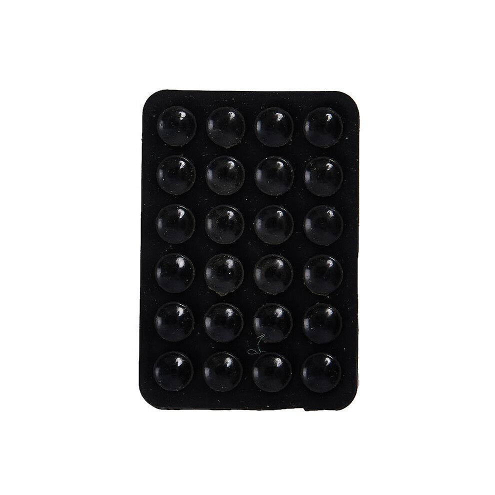 (Black) Silicone Suction Pad For Mobile Phone Fixture Suction Cup Silicone Phone Holder Black 8715748546995