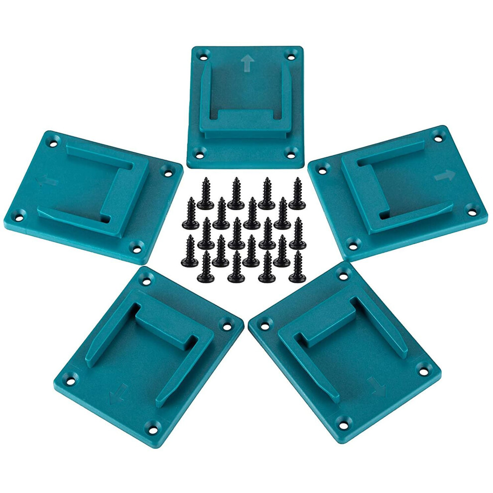 5 Pack Tool Holder For Makita 18V Drill - Cyan Blue 8715748548548