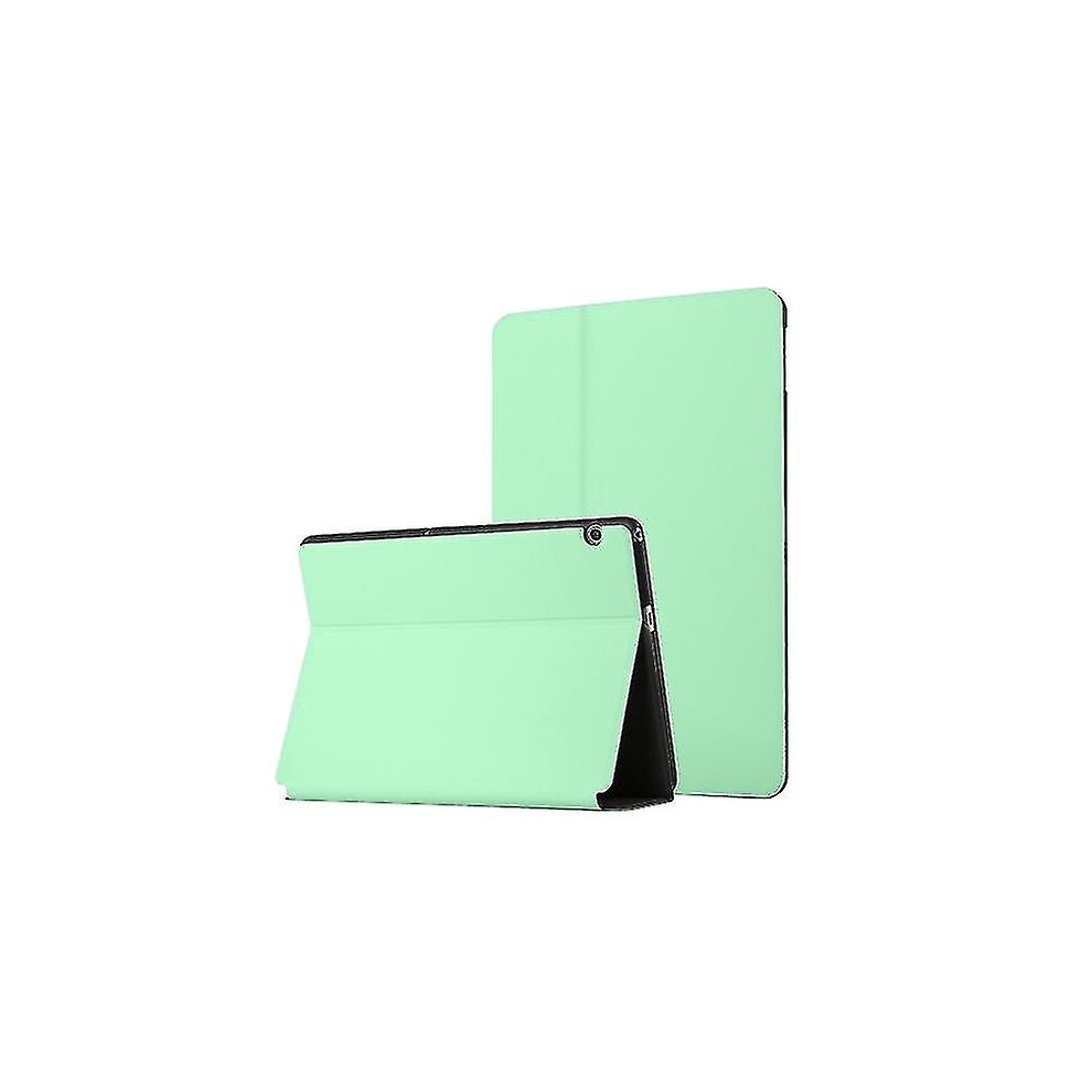 (Mint ) For Huawei Mediapad T5 10 Dual-Folding Horizontal Flip Tablet Leather Case With Holder Green 8994440107400