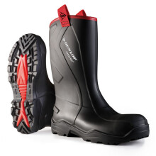 Dunlop - PUROFORT+RUGGED F/Safety Wellington Boot BLACK