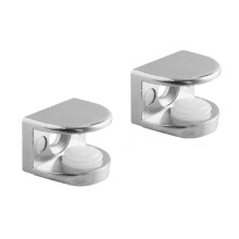 2 pcs x Glass shelf support bracket for panels 4 - 8mm PP-GL-A48-01