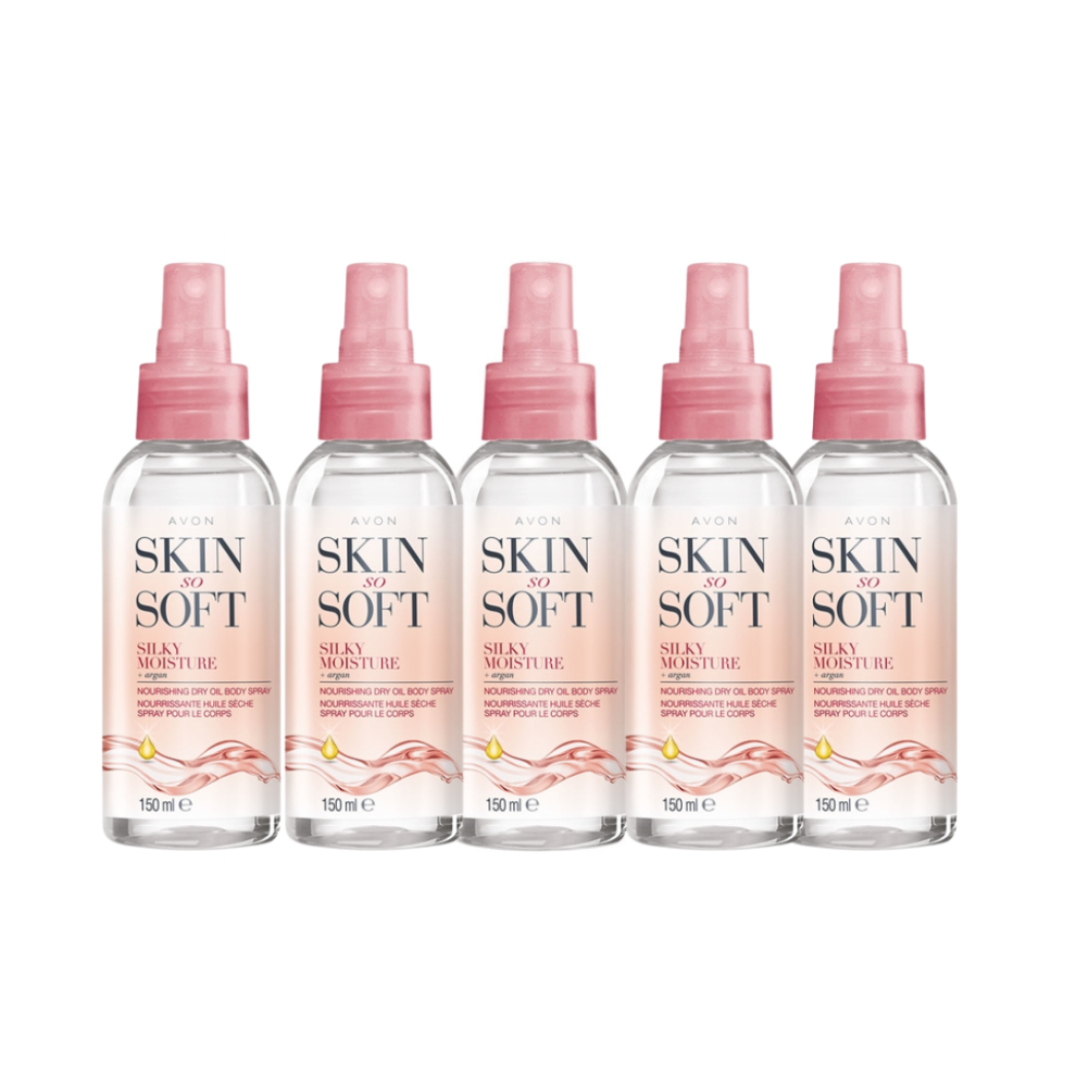 Skin So Soft Silky Moisture Nourishing Dry Oil Spray (5 x 150ml)