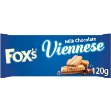 (Pack Of 6) Fox's Biscuits Viennese Milk Chocolate 120g