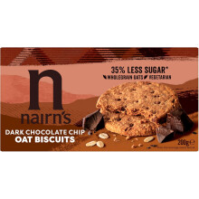 ( Pack Of 6) Nairn's Dark Chocolate Chip Oat Biscuit 200g