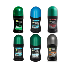 (6 x MIX As Per Picture ) 6 x 50ml Garnier Men Mineral Antiperspirant Roll On 48h Deodorant (6 Types)