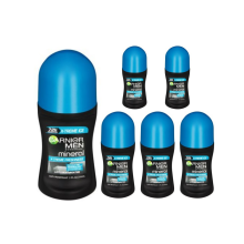 (6 x X-Treme Ice) 6 x 50ml Garnier Men Mineral Antiperspirant Roll On 48h Deodorant (6 Types)