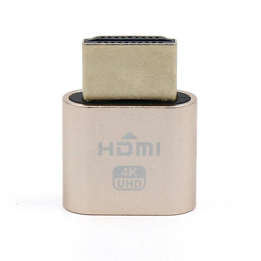 4K 3840X2160 60Hz Virtual Hdmi-Compatible Edid Dummy Plug Headless Ghost Display Emulator Black 8994440116341