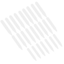 VORCOOL 200Pcs White Collar Stays - 3 Sizes (2in, 2.5in, 2.8in) Durable Plastic Shirt Stiffeners for Crisp Collars