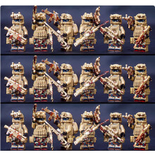 (18pcs-C) 18pcs Military building blocks forces ghost special police fully armed toys