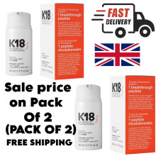 2×50ml K18 Leave-In Molecular Repair Hair Mask Hair (Pack of 2)