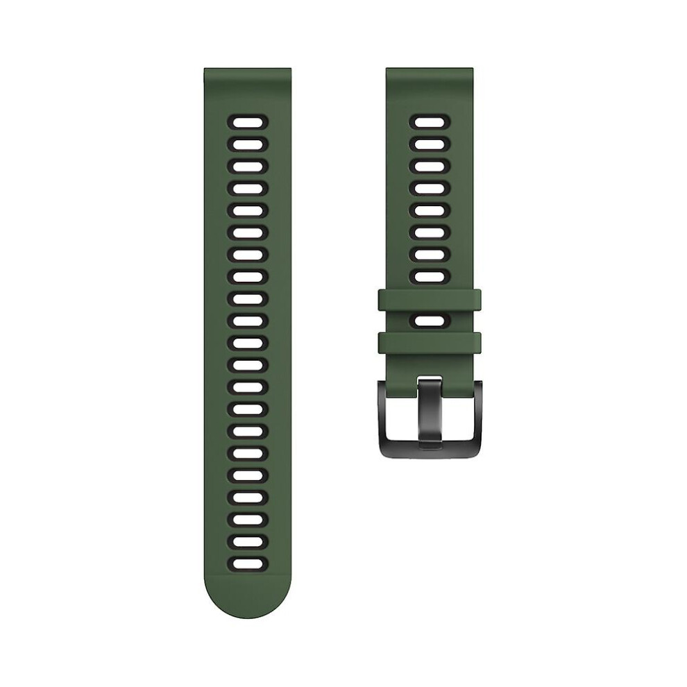 (Army 22Mm) 20Mm 22Mm Width Silicone Watchband For Samsung Galaxy Watch 42Mm 46Mm Soft Silione Replacement Watch Strap For Samsung Galaxy Green 8715748550671