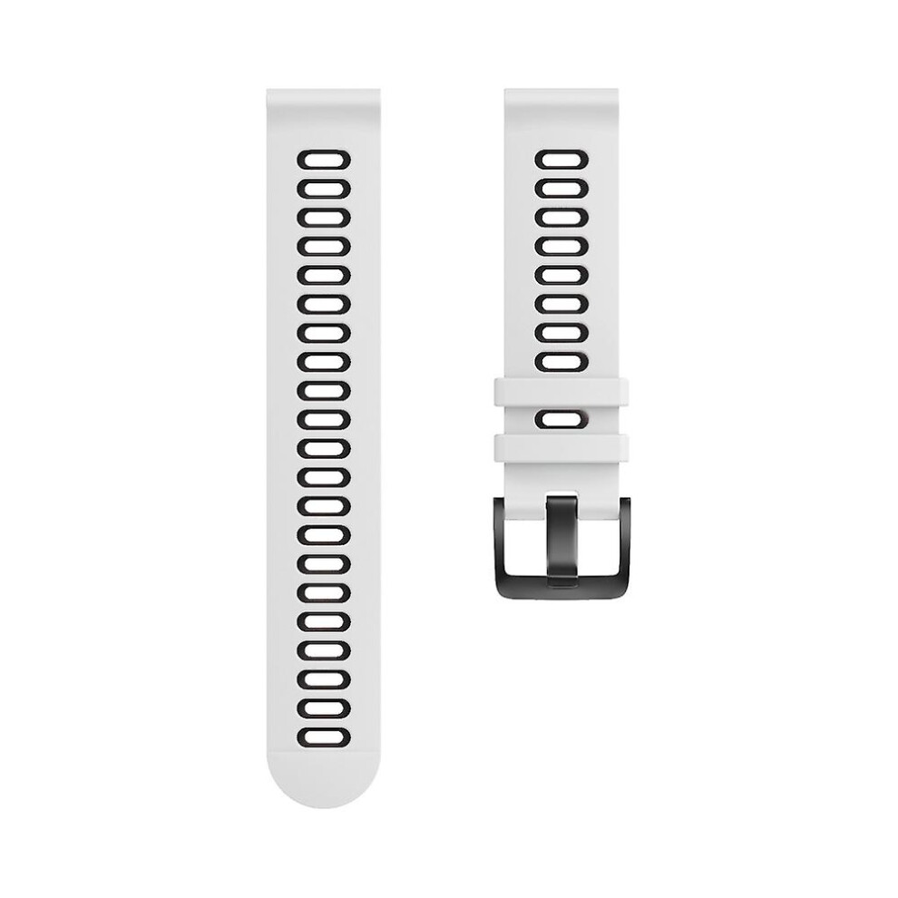 (-, 20Mm) 20Mm 22Mm Width Silicone Watchband For Samsung Galaxy Watch 42Mm 46Mm Soft Silione Replacement Watch Strap For Samsung Galaxy White/Black 8715748550787