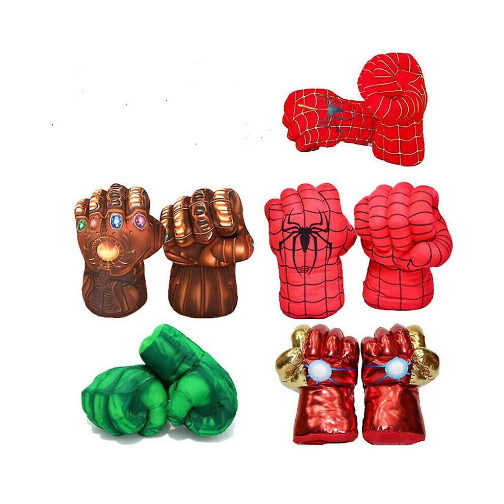 (Thanos) Superhero Gloves Hulk Hands Spiderman Ironman Punching Boxing Gloves Fists