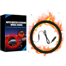 Auto Heated Steering Wheel Cover, Heated Steering Wheel Protector Cover For Cars Trucks, Fits 38cm Diameter Steering Wheel