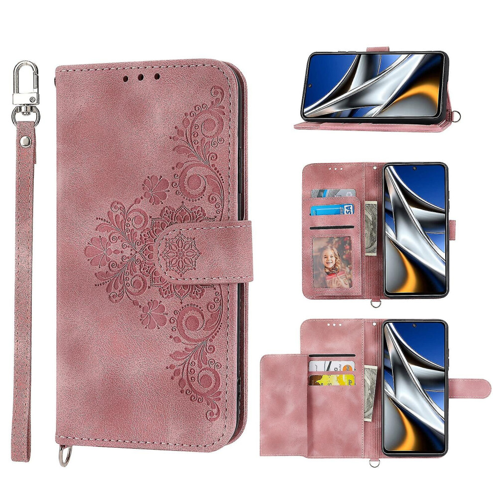 (Pink) Leather Case For Xiaomi Poco X4 Pro 5G Global Pink 8715748556949