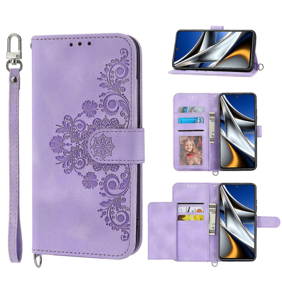 (Purple) Leather Case For Xiaomi Poco X4 Pro 5G Global Purple 8715748556970