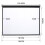 Xox-92 Inch Manual Pull Down Retractable Projector Projection Screen, Black 2