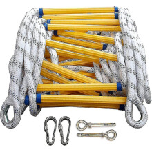 5m Fire Escape Ladder, Fire Escape Rope Ladder Flame Resistant Emergency Fire Safety Evacuation Ladde