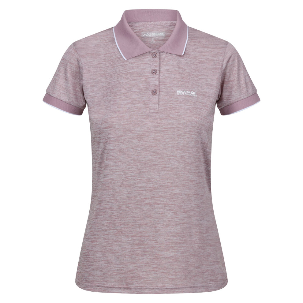 (20 UK, Heather) Regatta Womens/Ladies Remex II Polo Neck T-Shirt